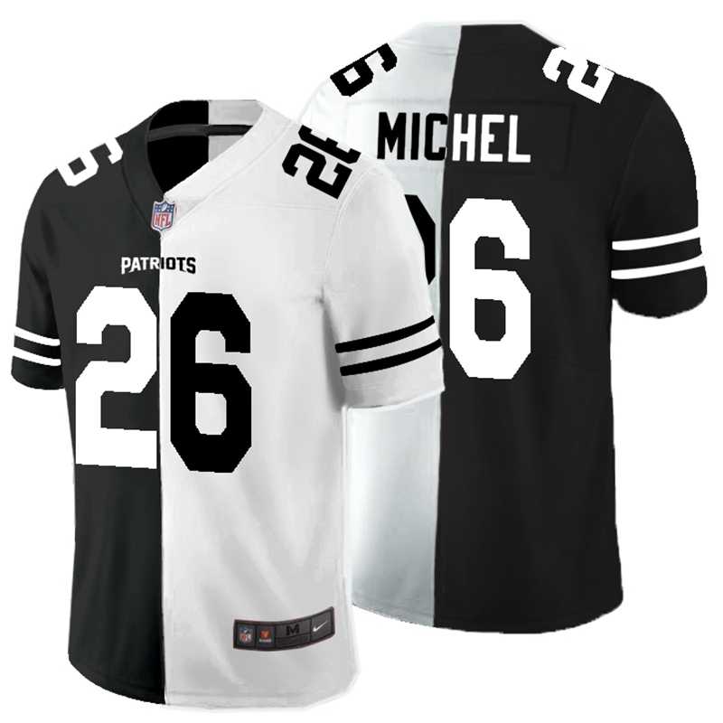 Nike Patriots 26 Sony Michel Black And White Split Vapor Untouchable Limited Jersey Dyin,We sell and wholesale Nike Patriots 26 Sony Michel Black And White Split Vapor Untouchable Limited Jersey Dyin on line form chian!